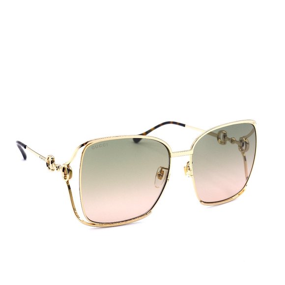 Gucci Accessories - NEW GUCCI GG1020S 001 GOLD GREEN GRADIENT AUTHENTIC SUNGLASSES